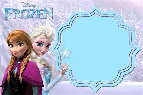 019 Template Ideas Frozen Birthday Invites Free Printable in Frozen Birthday Card Template ...