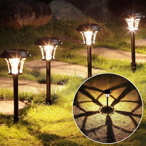 Amazon.com: MAGGIFT 6 Pack 25 Lumen Solar Powered Pathway Lights, Super Bright SMD LED Outdoor ...