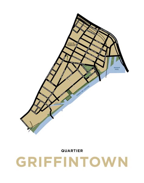 Griffintown Neighbourhood Map Print (Montréal) – Jelly Brothers