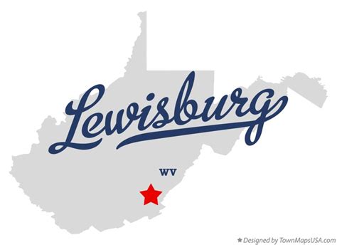 Map of Lewisburg, WV, West Virginia