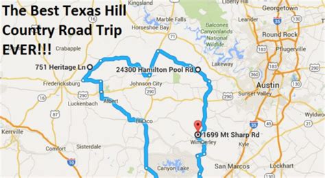 The Ultimate Texas Hill Country Road Trip - Texas Hill Country Map | Printable Maps