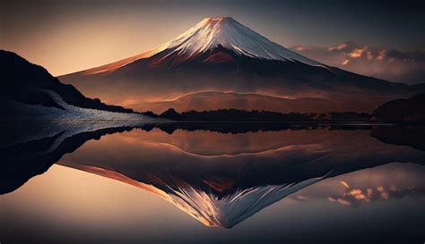 Premium AI Image | mount fuji japan landscape