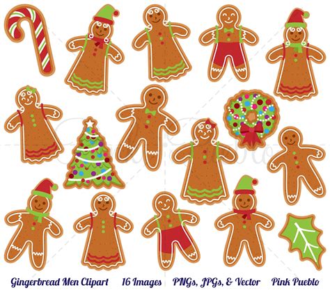 Gingerbread Man Clipart & Vectors – PinkPueblo