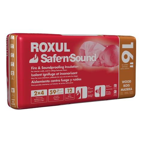 Roxul Safe 'n' Sound 3 in. x 15-1/4 in. x 47 in. Soundproofing Stone Wool Insulation (1-Batt ...