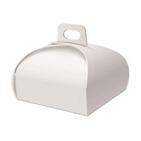 Available in various colours Duplex Paper Dome Cake Box with Handle ...