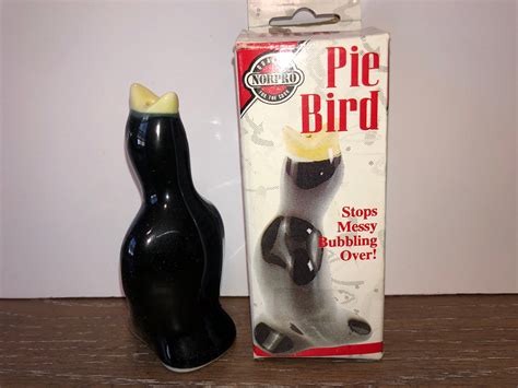 Vintage Black Pie Bird Pie Bird Vent Crow Steam Vent Black - Etsy