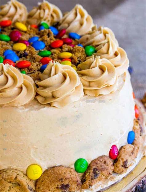 Monster Cookie Cake {A Fun Cake Spin on a Classic Cookie Recipe}