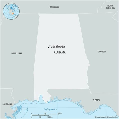 Tuscaloosa | Alabama, Map, & Population | Britannica