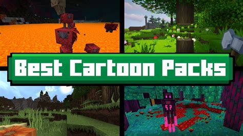 Cartoon Texture Packs • Top 5 Best Cartoon Resource Packs for Minecraft - YouTube