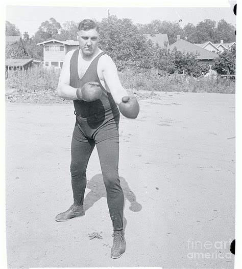 Jess Willard In Boxing Stance by Bettmann