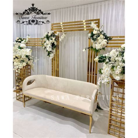 Sawa Gold/Chamepagne Gold/Silver Color Stainless Steel Backdrop ...