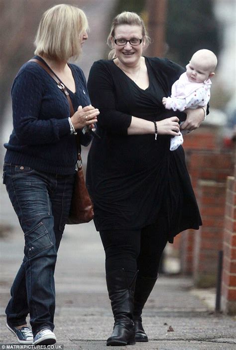 David Beckham's Older Sister Lynne w/baby daughter in Romford, Essex on ...