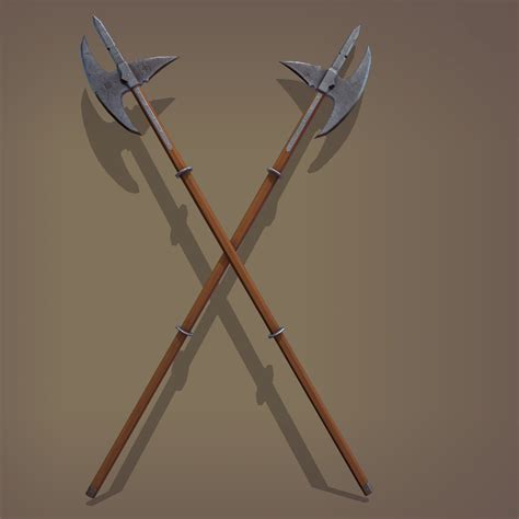 Halberd medieval 3D model - TurboSquid 1557953