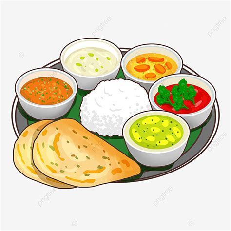 Indische Lebensmittel Talley Curry Mit Reis, Indien, Essen, Thali PNG ...