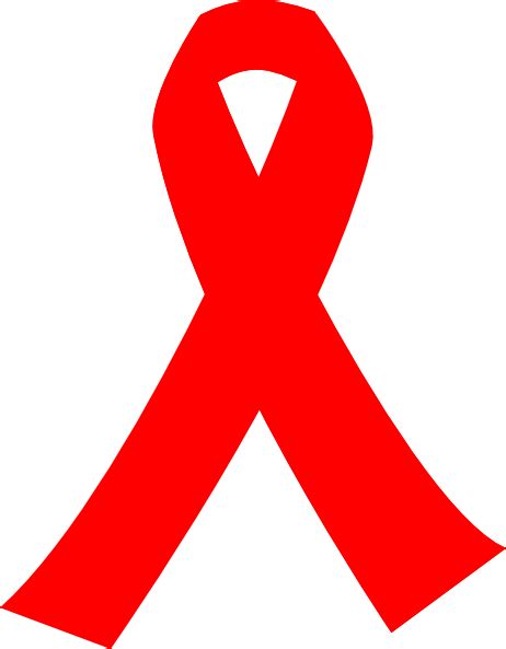 Red Cancer Ribbon Clip Art at Clker.com - vector clip art online, royalty free & public domain