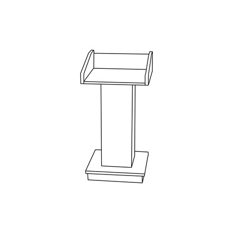 Podium Icon Furniture Logo Design Vector Template Illustration 26961357 ...