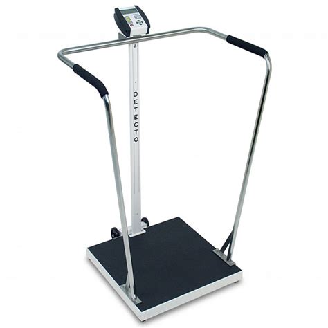 6856 Bariatric Scale, Digital, 1000 lb x .2 lb / 450kg x .1 kg, 24" x 24"