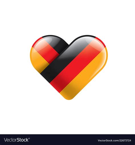 Germany flag on a white Royalty Free Vector Image