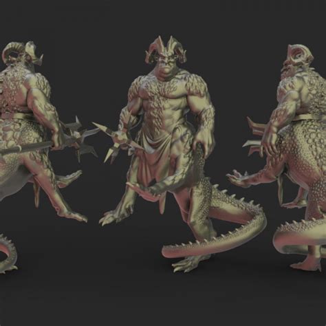 3D Printable Dragon ogre miniature by LegionMiniatures