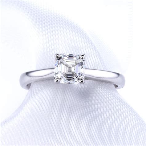 Asscher Cut Diamond Solitaire Engagement Ring | Jewelers in Rochester, NY