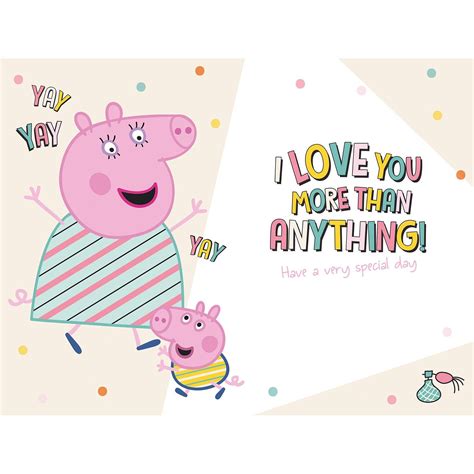 Official Peppa Pig Mummy Birthday Card, Happy Birthday Mummy | Happy birthday mummy, Birthday ...