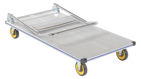 Aluminum Platform Truck 24 In. x 48 In. 600 Lb. Capacity Silver | AMPS Supply