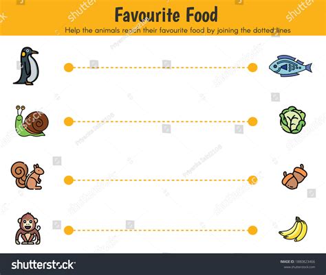 Animals Their Food Chart Favorite Animal Stock Vector (Royalty Free) 1880823466 | Shutterstock