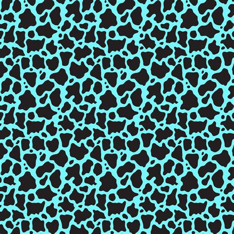 12 X 12 Cow Print Small Teal Decal Vinyl Animal Print Trendy Permanent Waterproof Adhesive Sheet ...