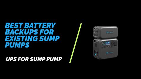 Best Battery Backup Systems for Sump Pumps - Keep Your Basement Dry ...