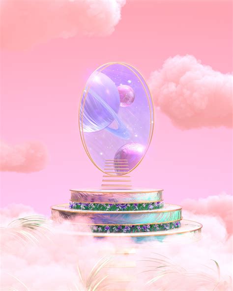 Dreamy 3D rendered scene by Blake Kathryn | Vaporwave art, Aesthetic art, Pastel aesthetic