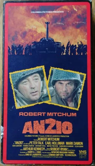 ANZIO (VHS 1987 Columbia Tristar) Robert Mitchum~Peter Falk~Earl Holliman $2.99 - PicClick