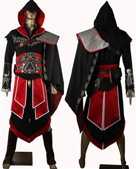 Assassin's Creed brotherhood Ezio cosplay costume black edition ...