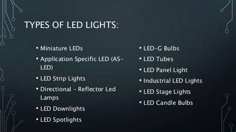 Types of LED & Application