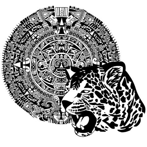 Aztec Jaguar Tattoo Design