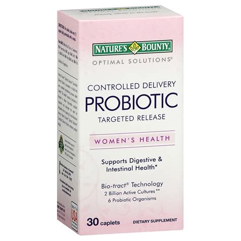 Nature's Bounty Optimal Solutions Probiotics Targeted Release, Caplets ...