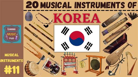 20 MUSICAL INSTRUMENTS OF KOREA | LESSON #11 | LEARNING MUSIC HUB | MUSICAL INSTRUMENTS - YouTube