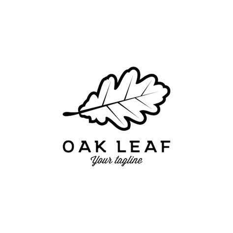 Premium Vector | Oak leaf vector logo design