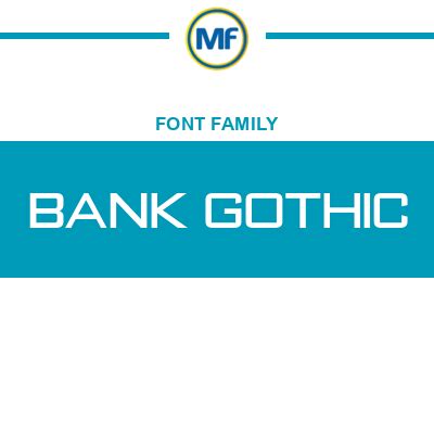 Bank Gothic Font Family: Download Free | MaisFontes