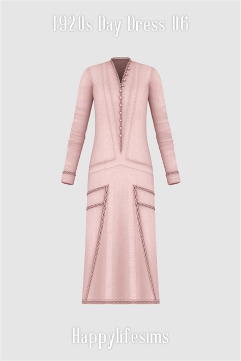 [Lonelyboy] TS4 1920s Day Dress 06 | HappyLifeSims (Koonam) on Patreon Sims 4 Mm Cc, Sims Four ...