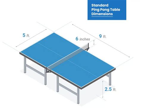 Ping Pong Table Dimensions (Regulation & Home Sizes) - Designing Idea