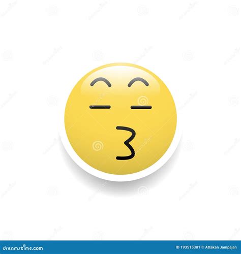 Whistling Emoticon Vector Icon Isolated. Whistling Emoji Symbol. Vector EPS 10 | CartoonDealer ...