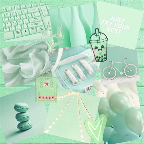 Aesthetic mint green wallpaper - donhh