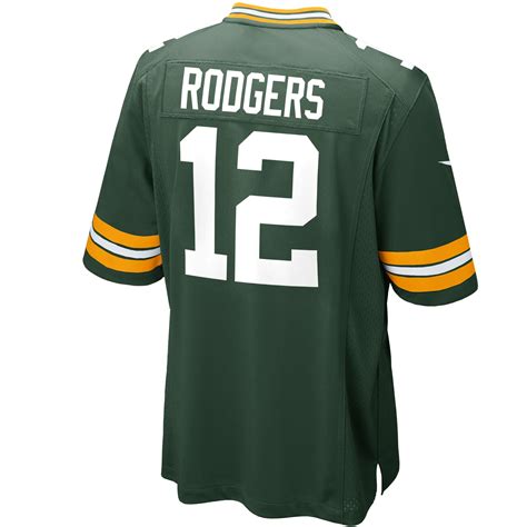 #12 Aaron Rodgers Home Game Jersey | Green bay packers game, Green bay ...