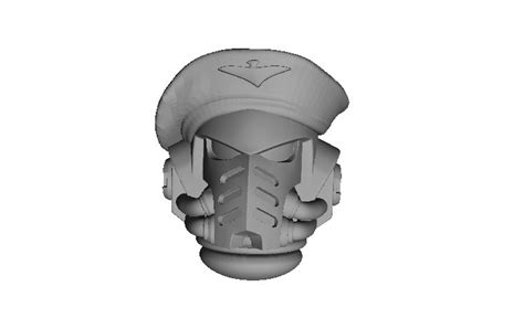 Free STL file Space Marine Helmet with Beret・3D printing model to ...