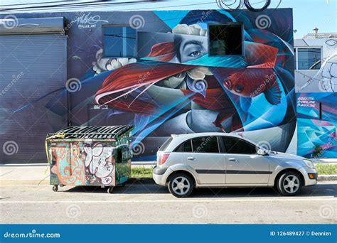 Wynwood Walls Miami Graffiti. Editorial Photography - Image of graffiti ...