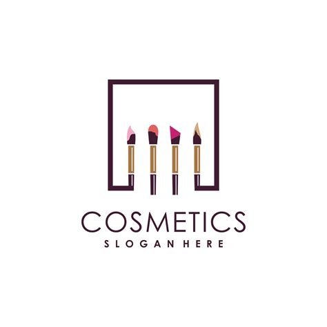 Makeup logo design with modern unique style idea 24483984 Vector Art at ...