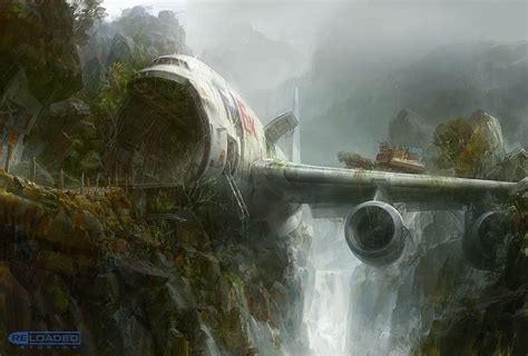 1920x1080px, 1080P free download | Crashed plane, art, plane, crashed ...