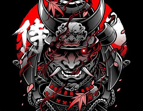 Japanese Oni Mask Samurai