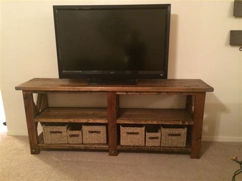 Ana White | Rustic X TV Console Table - DIY Projects