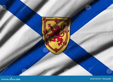 Flag of Nova Scotia stock illustration. Illustration of sign - 82144162